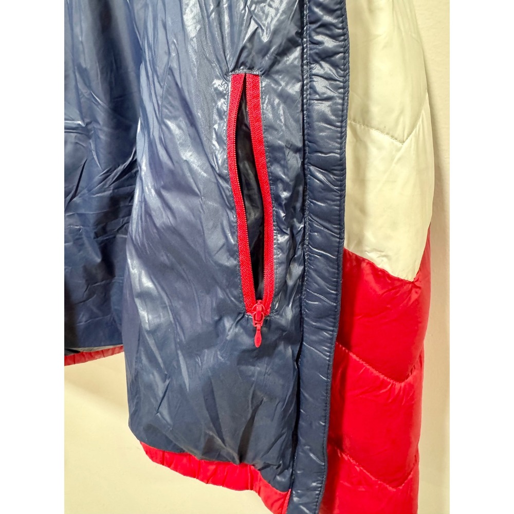 Tommy Hilfiger Sport Womens Puffer Jacket Classic Colorblock Navy White Red M - Picture 6 of 8